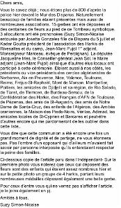 commemoration du MASSACRE du 5 juillet 1962  au mur des disparus 041